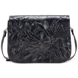 Patricia Nash Embossed Leather Flap Crossbody